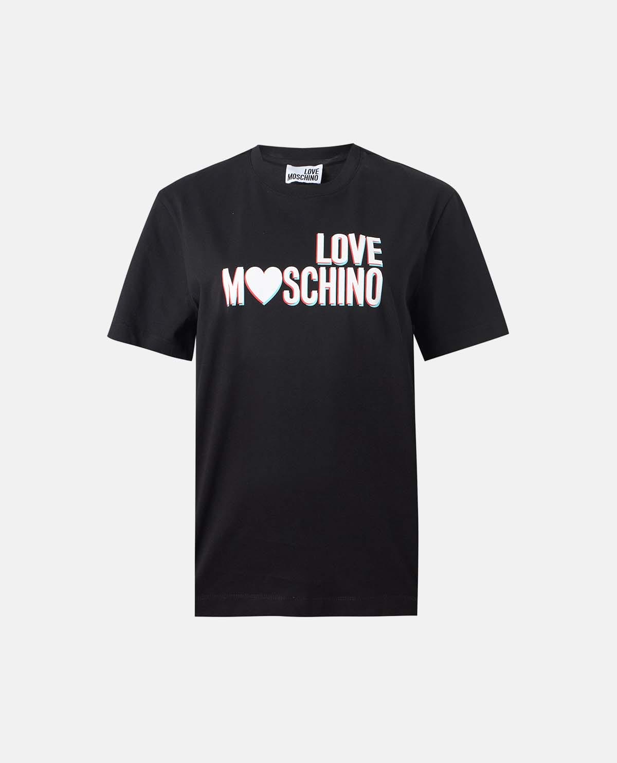 Áo thun cotton jersey tay ngắn phối logo