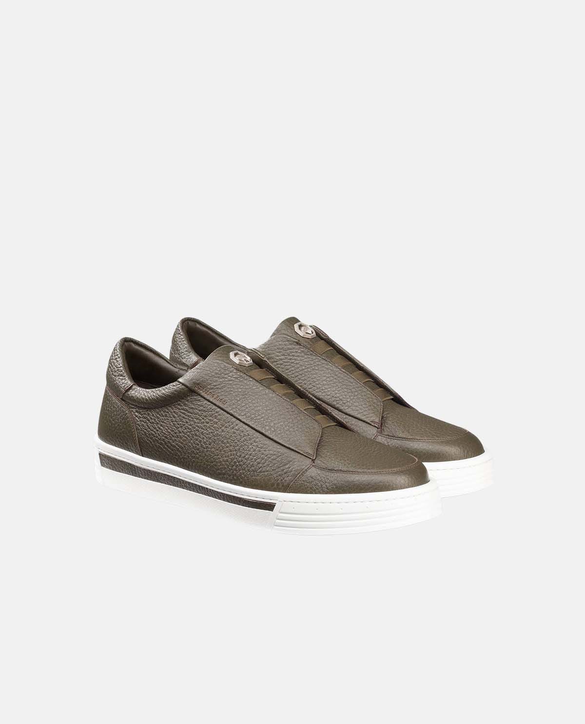 Giày slip-on da bê Dollar