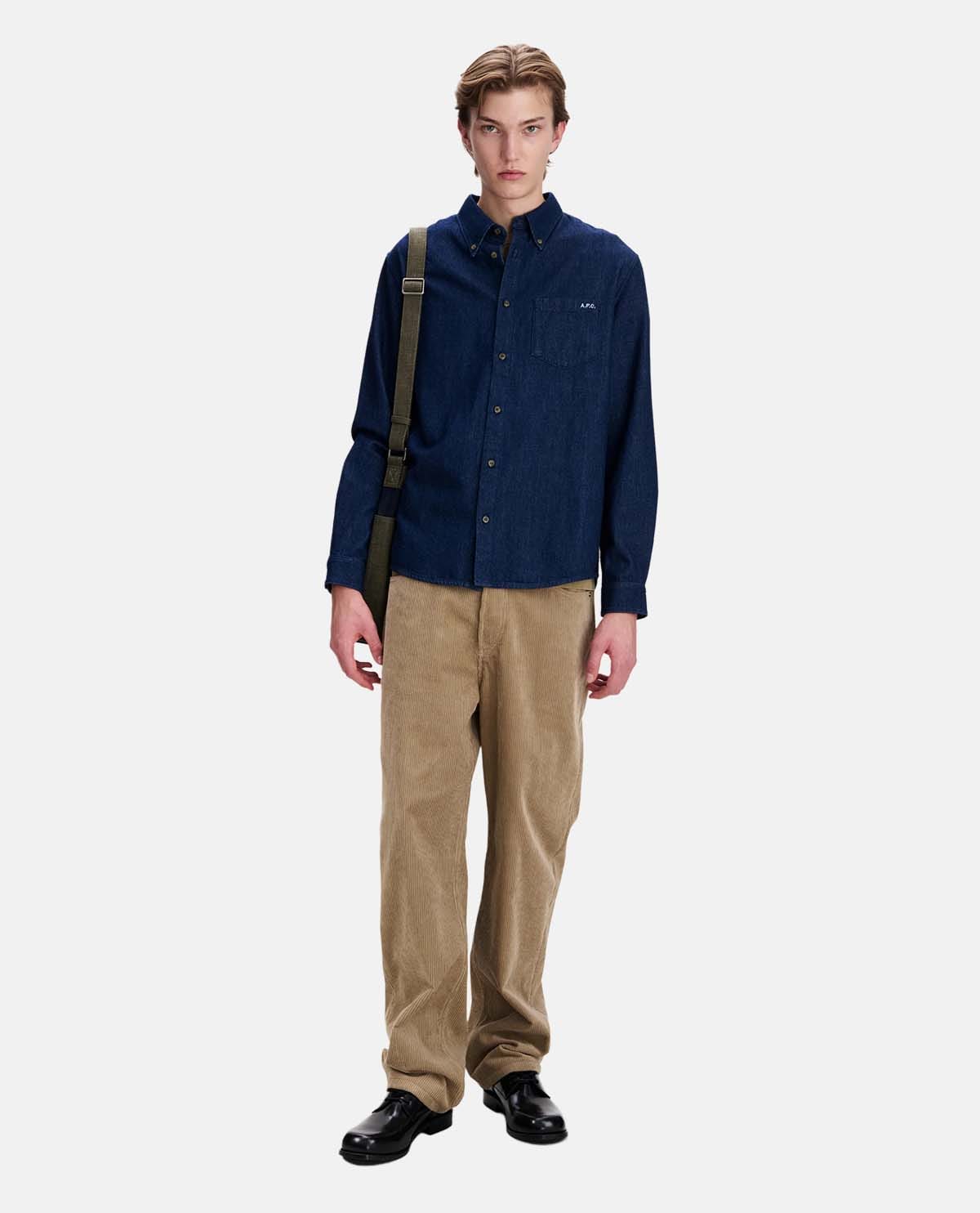 Áo sơ mi denim tay dài