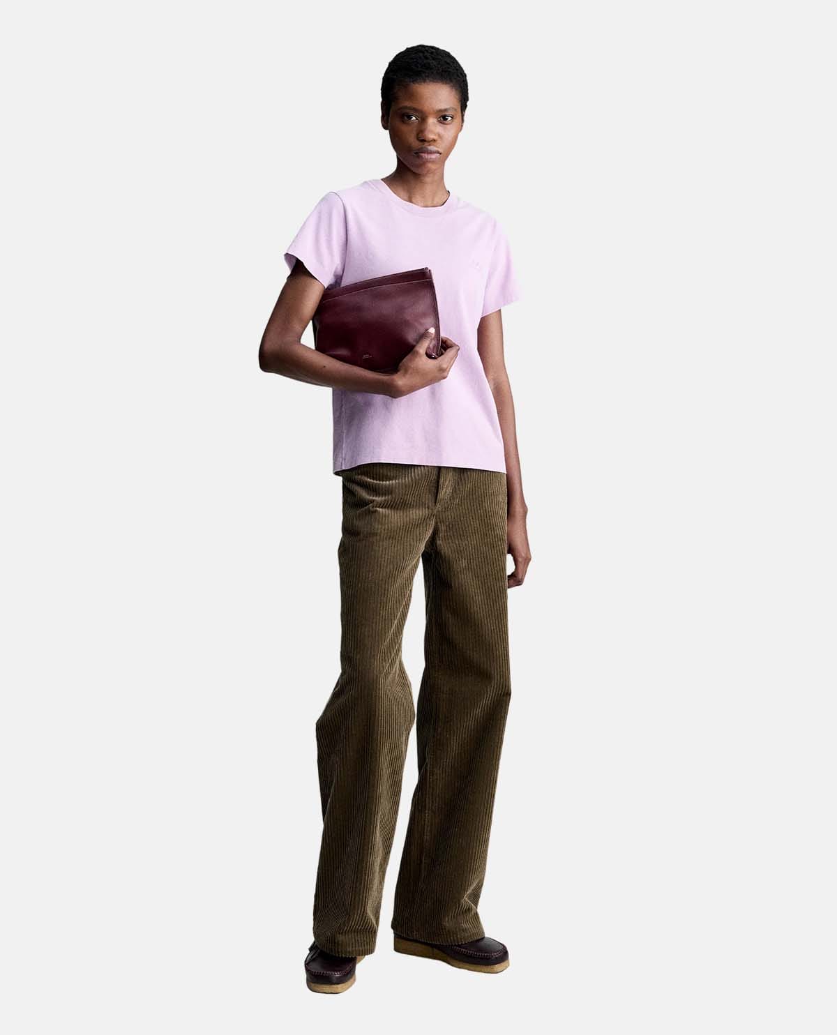 Áo thun tay ngắn phối logo A.P.C. Rue Madame