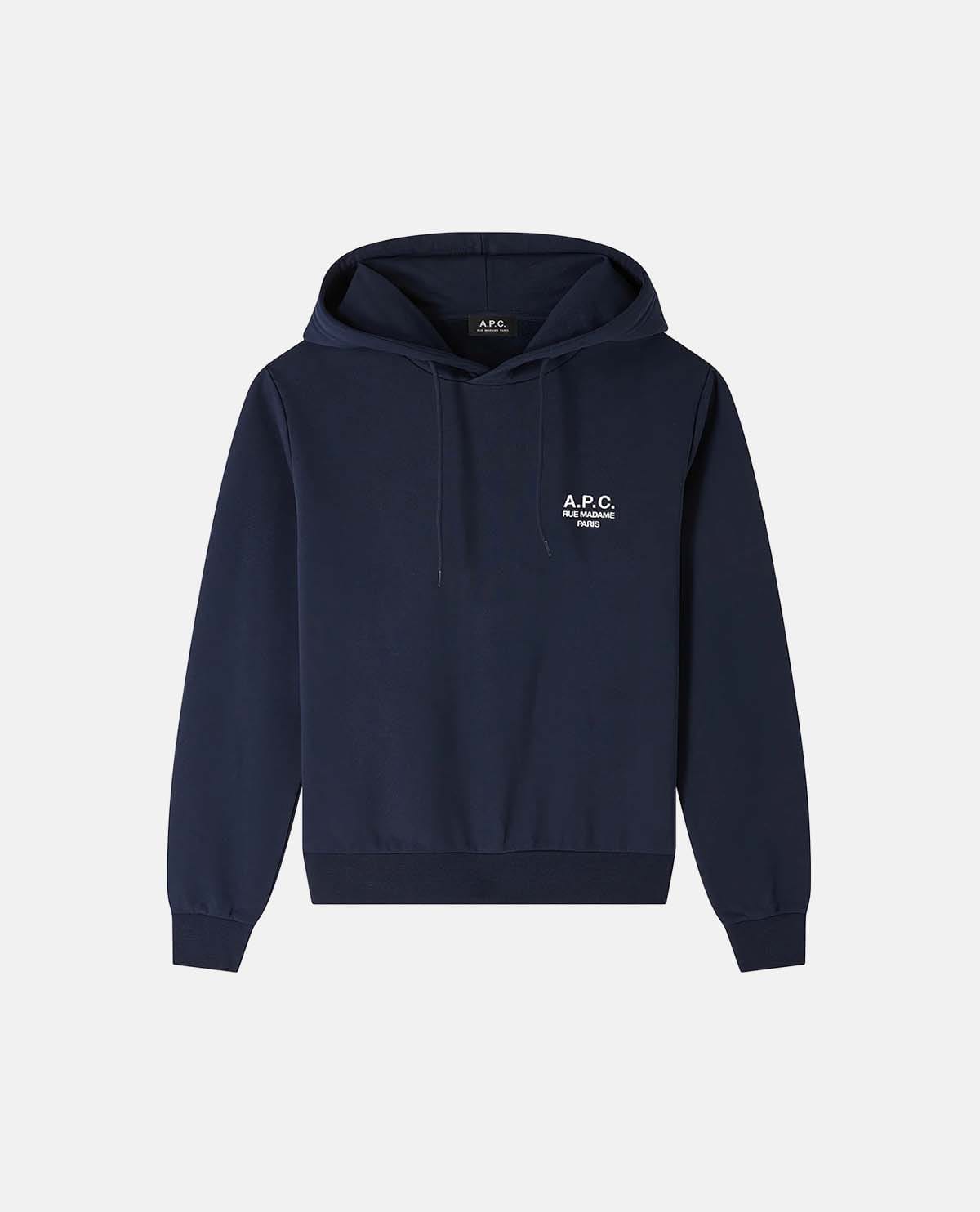 Áo hoodie tay dài phối logo A.P.C. Rue Madame