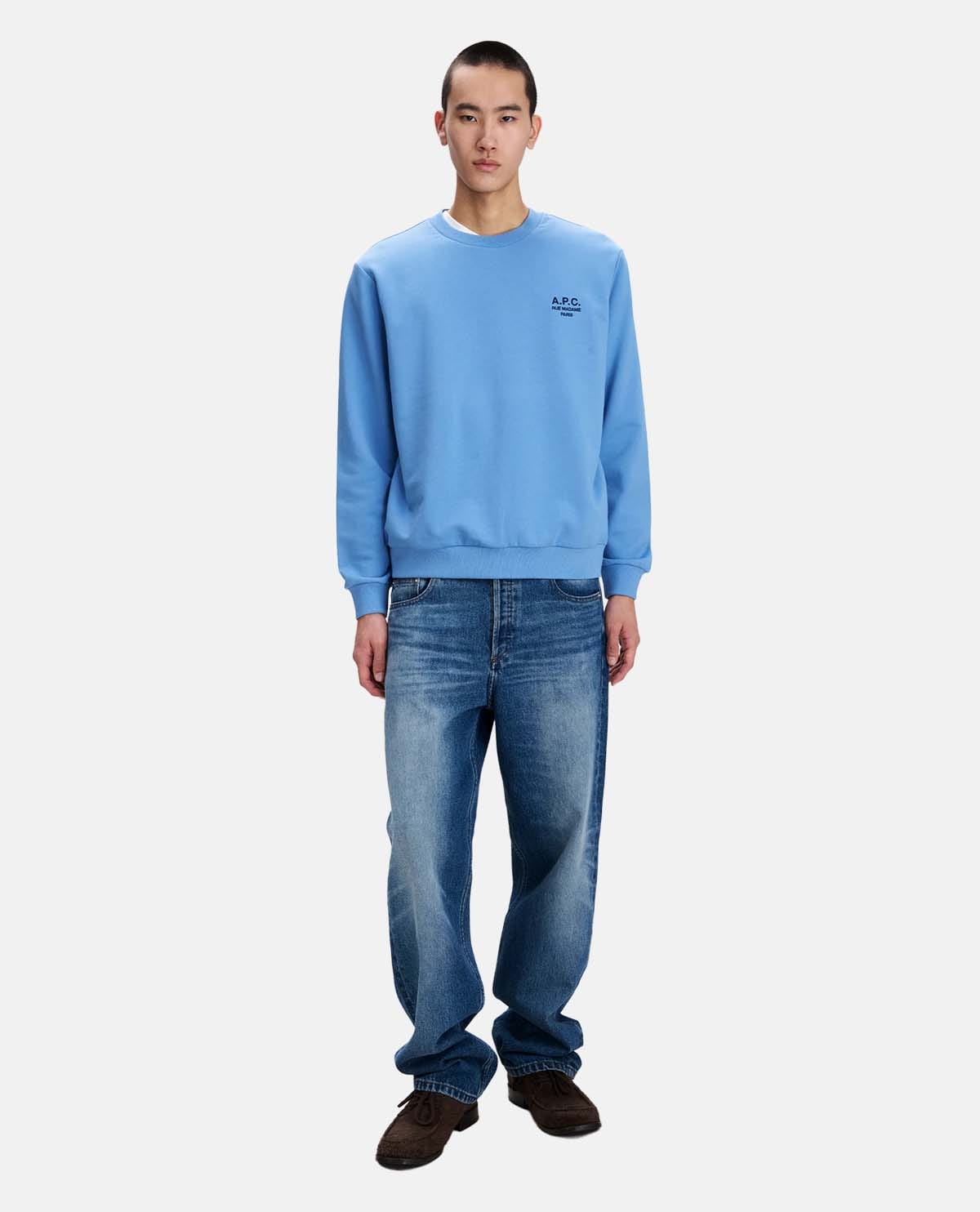 Áo nỉ tay dài phối logo A.P.C. Rue Madame