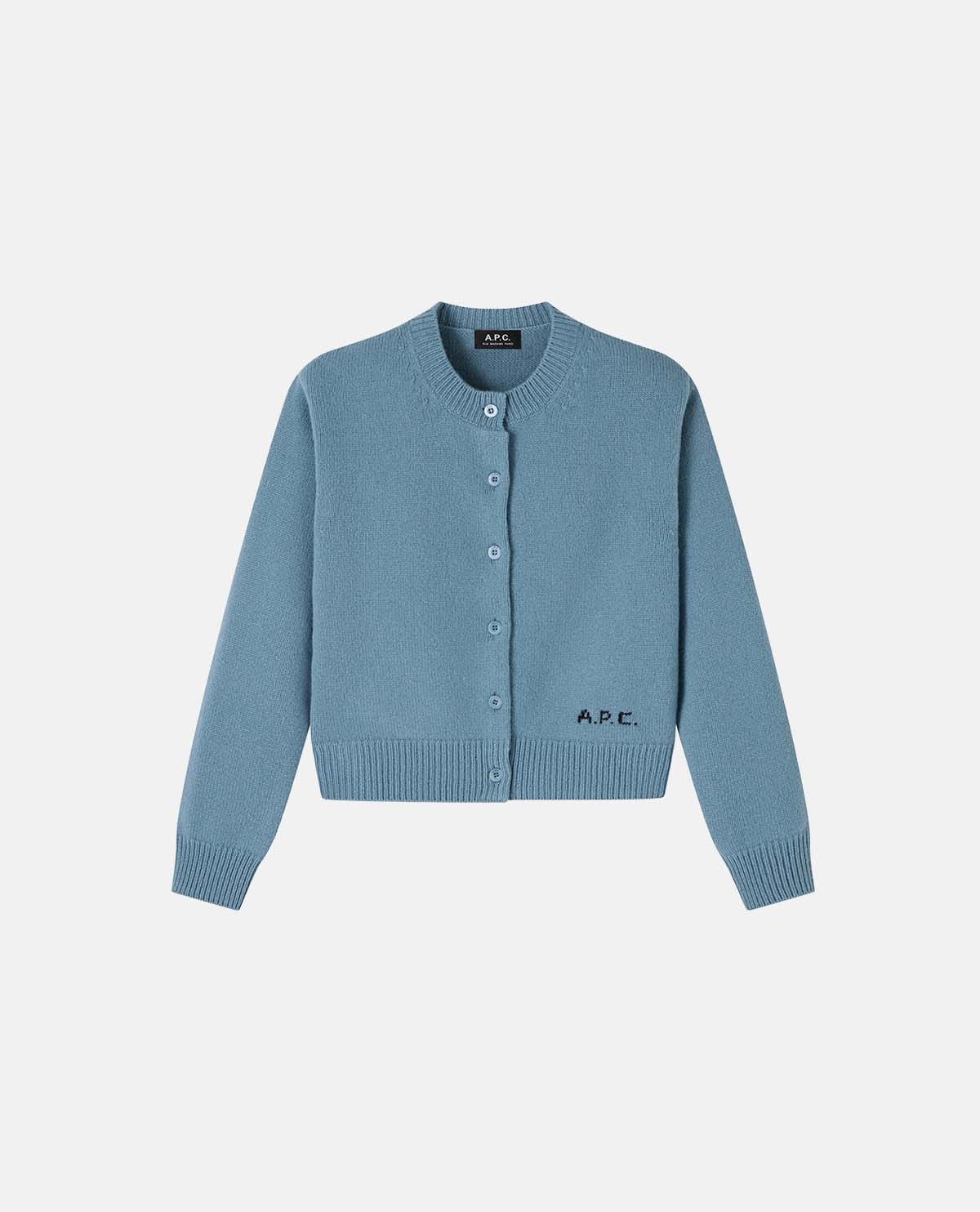 Áo cardigan len dáng crop