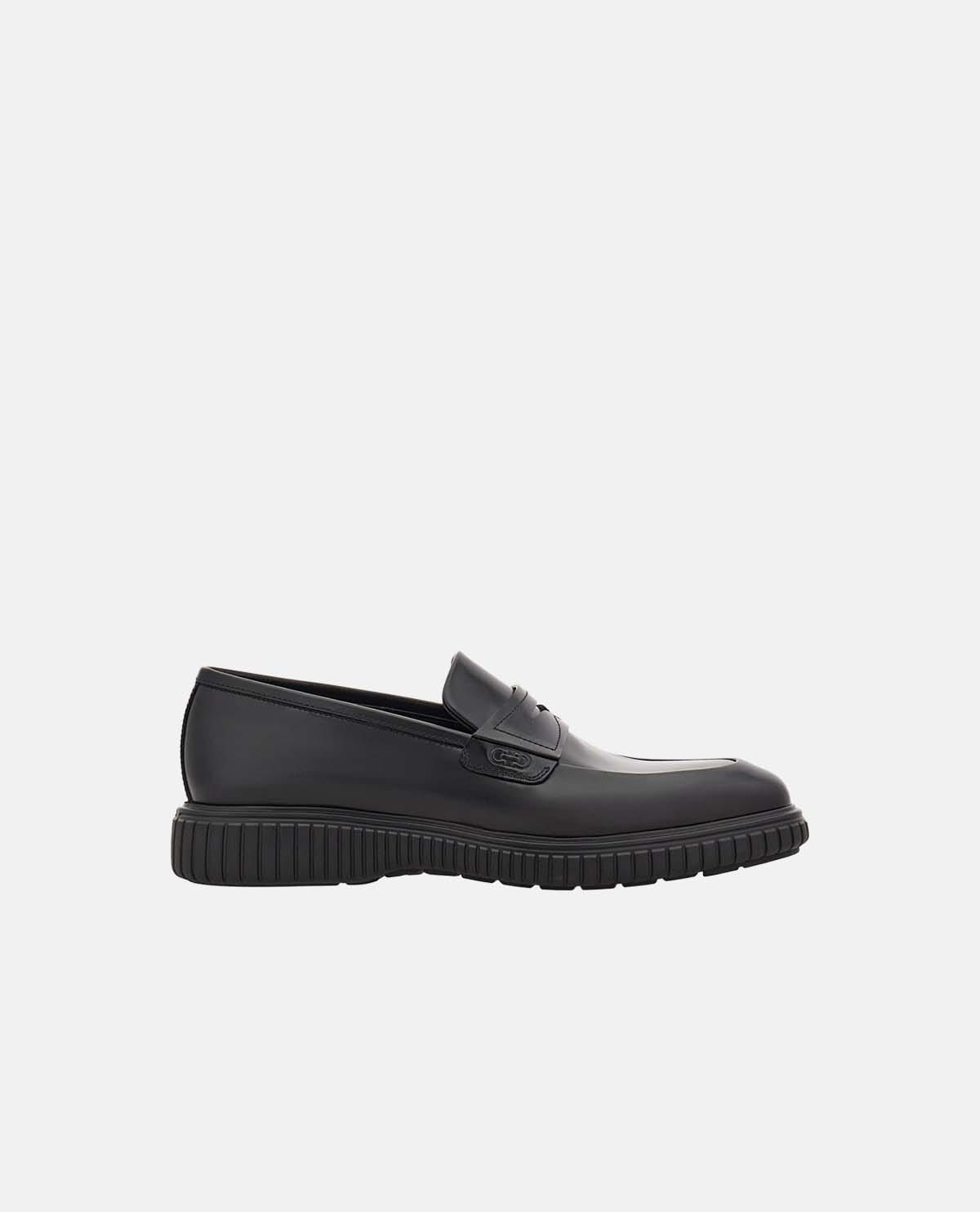 Giày penny loafer Gancini