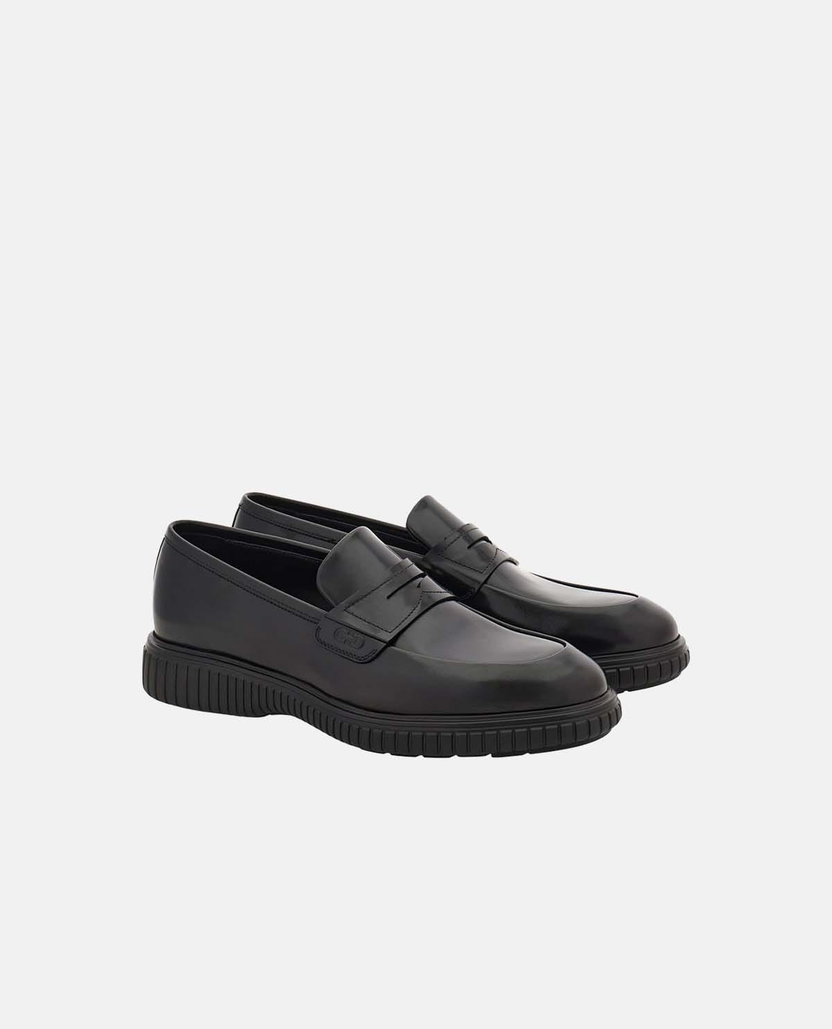 Giày penny loafer Gancini