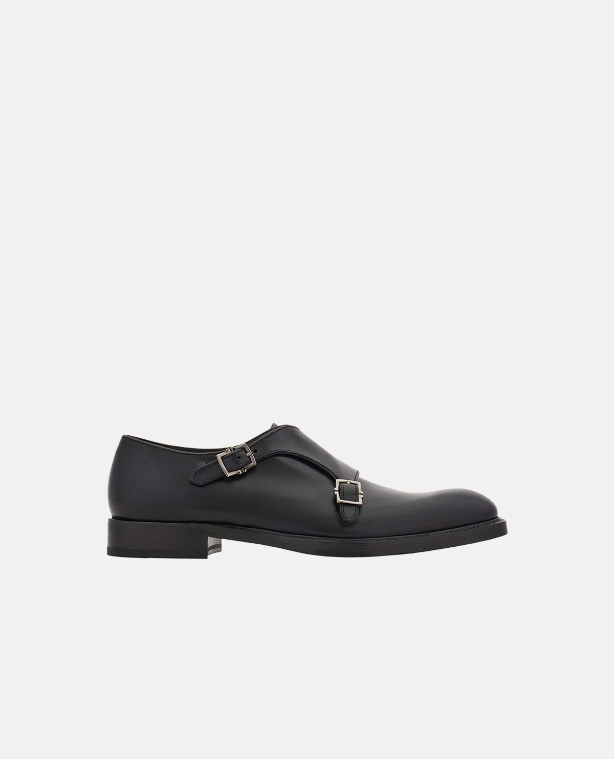 Giày monkstrap phối khóa đôi