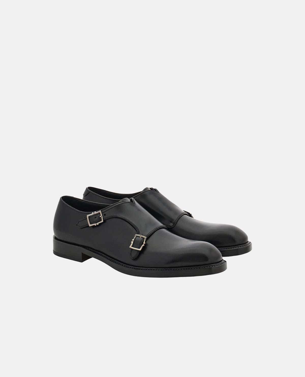 Giày monkstrap phối khóa đôi