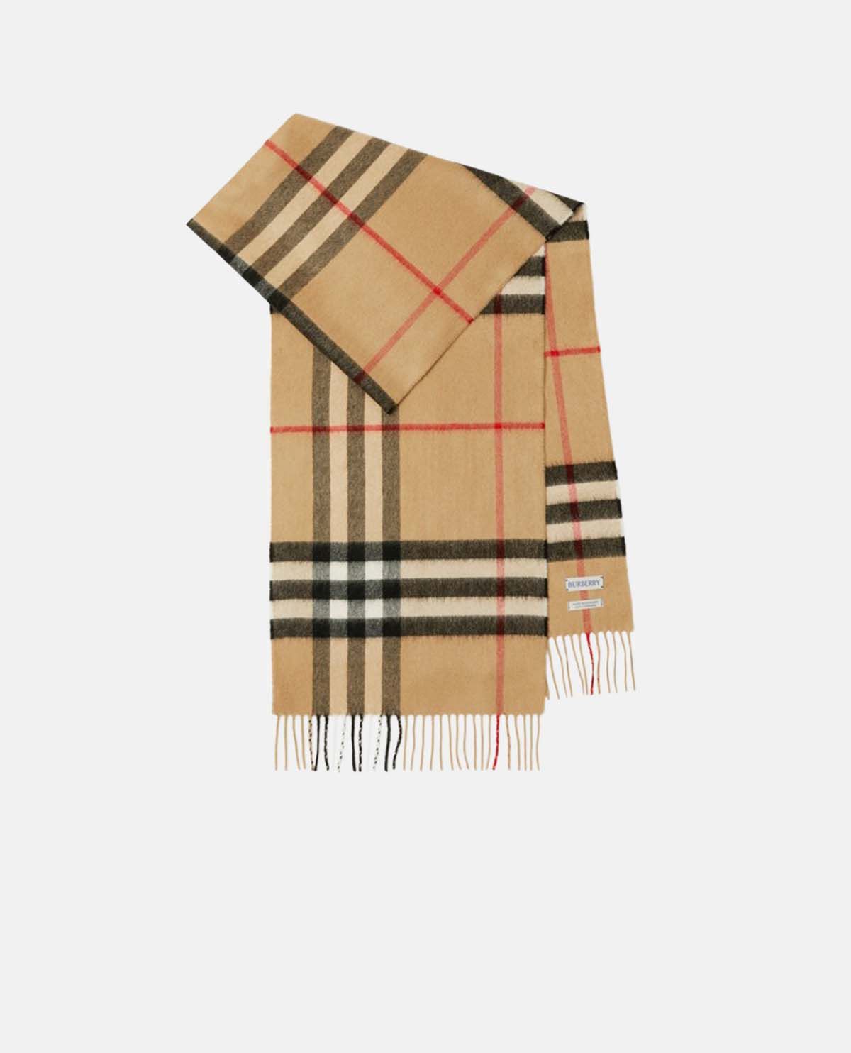 Khăn cashmere họa tiết Burberry Check 168 x 30 cm
