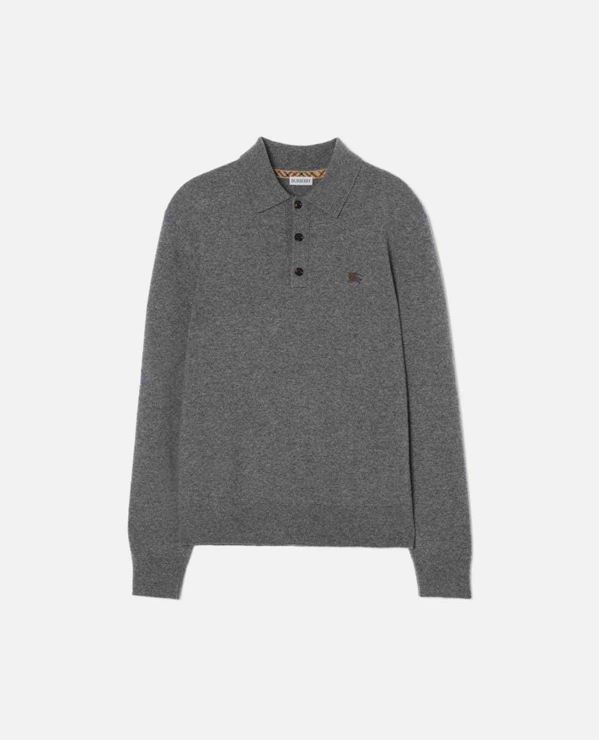 Áo polo cashmere tay dài