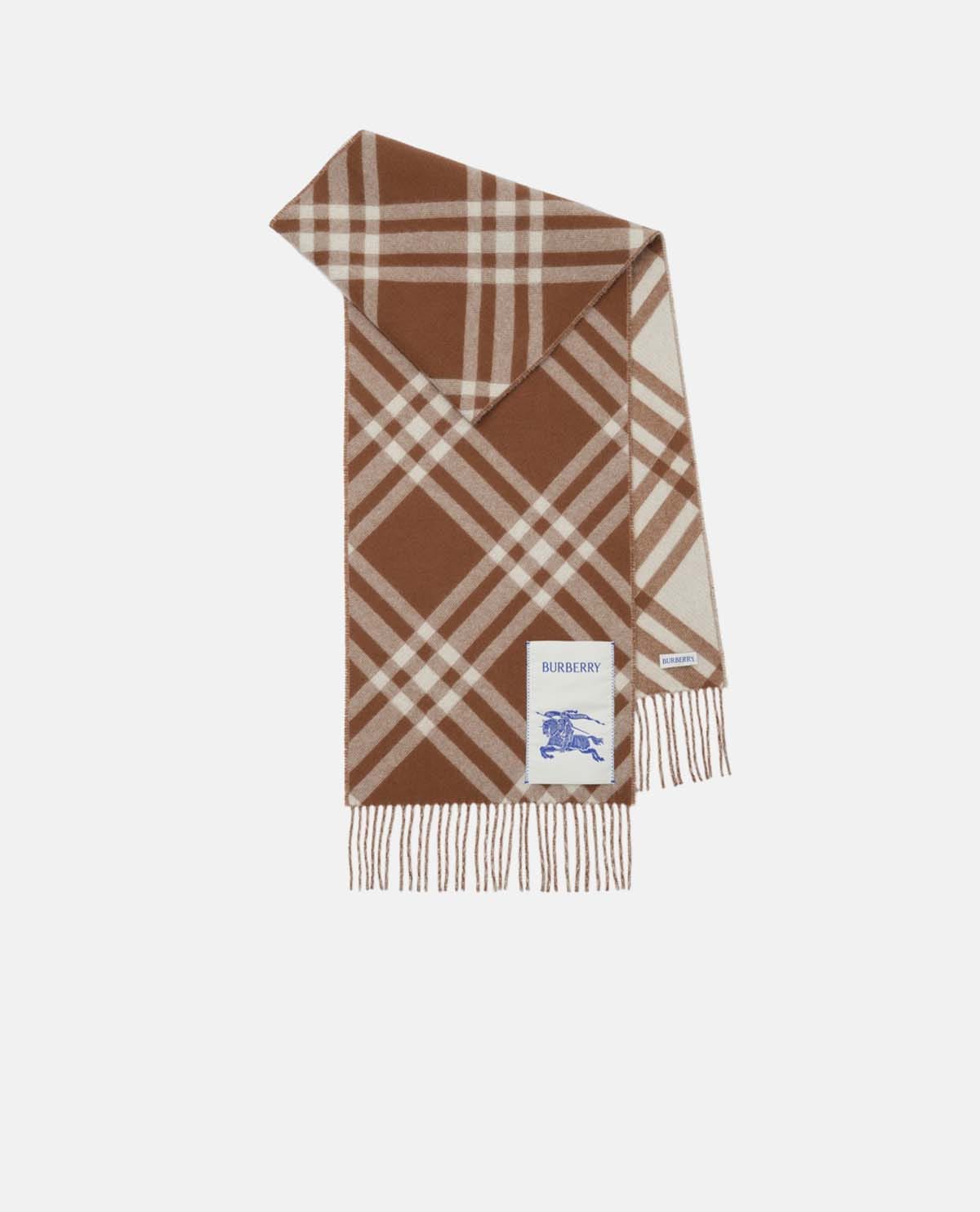 Khăn cashmere họa tiết Burberry Check 168 x 30 cm