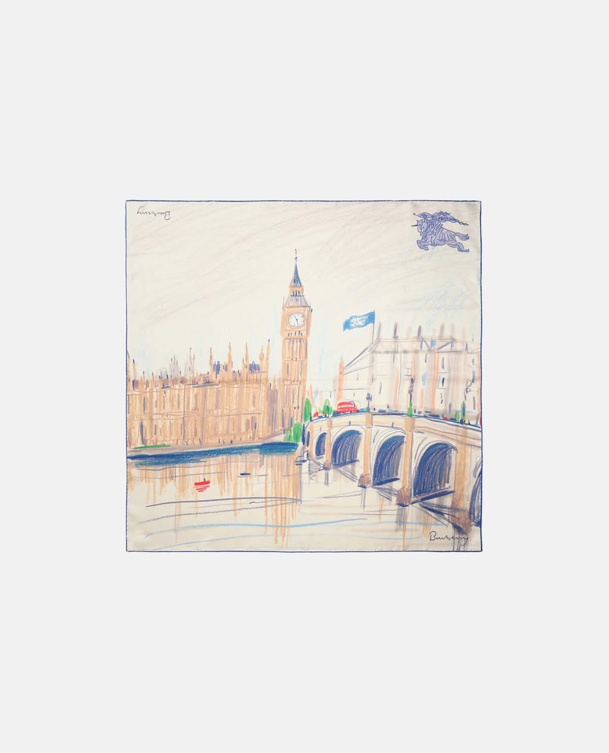 Khăn lụa London 90 x 90 cm