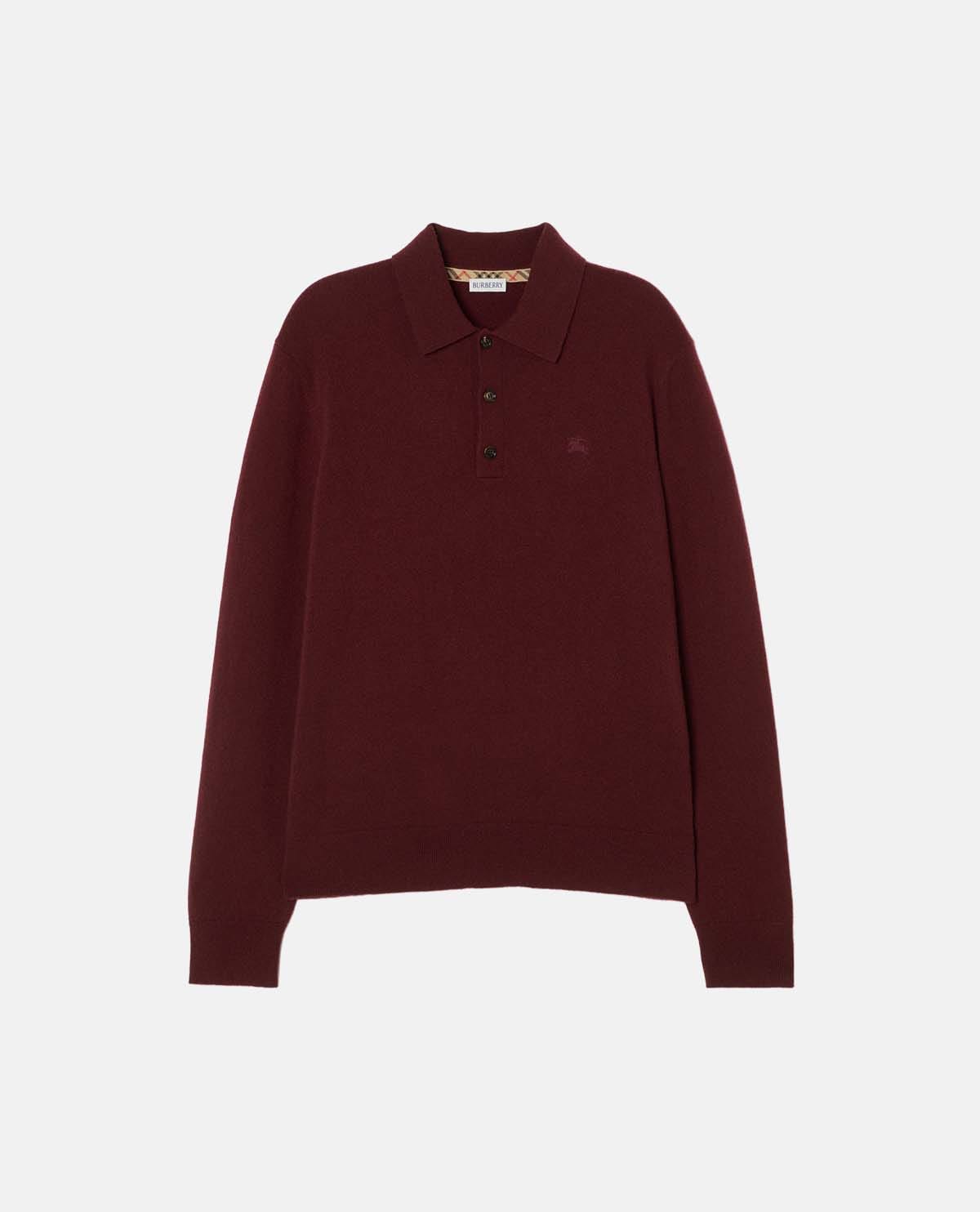 Áo polo cashmere tay dài