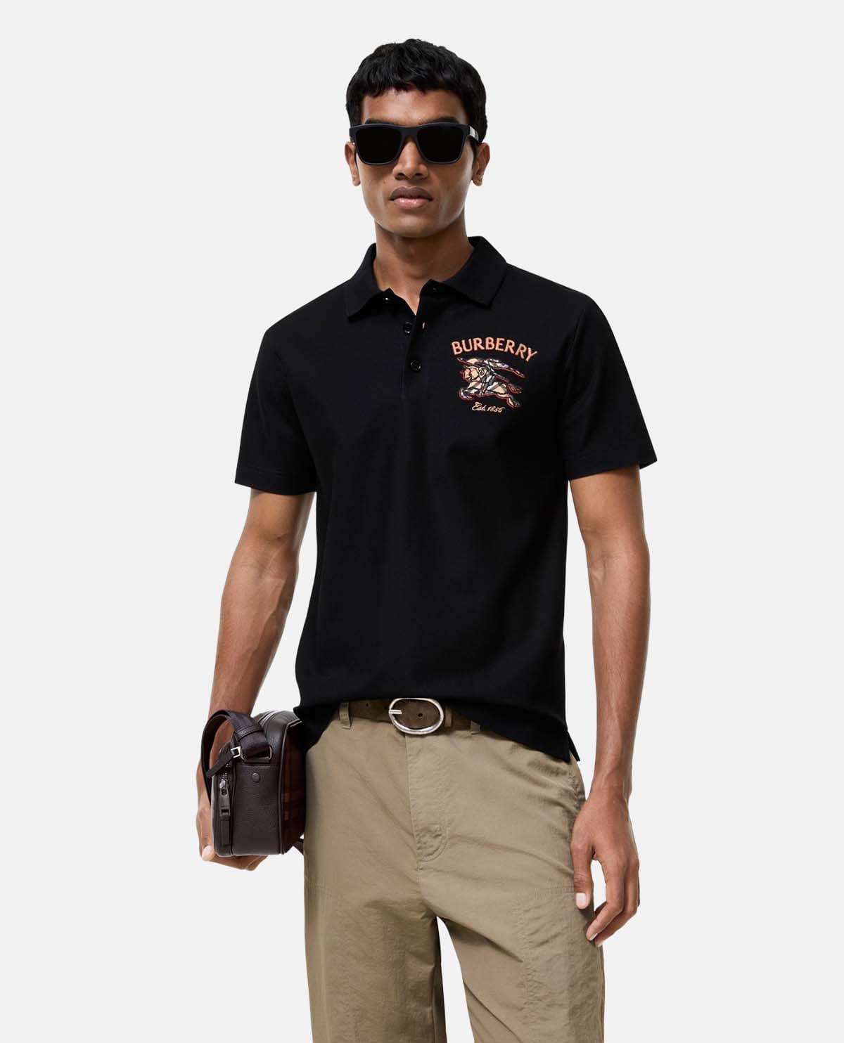 Áo polo cotton tay ngắn Knight Check