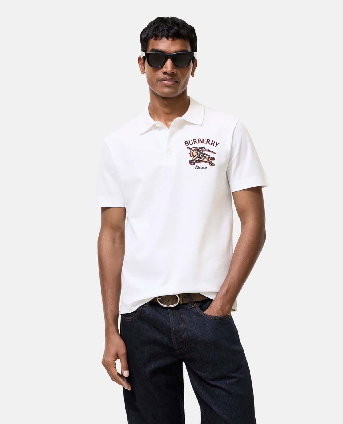 Áo polo cotton tay ngắn Knight Check