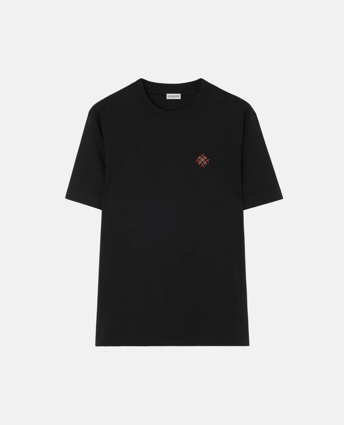 Áo thun cotton tay ngắn phối logo