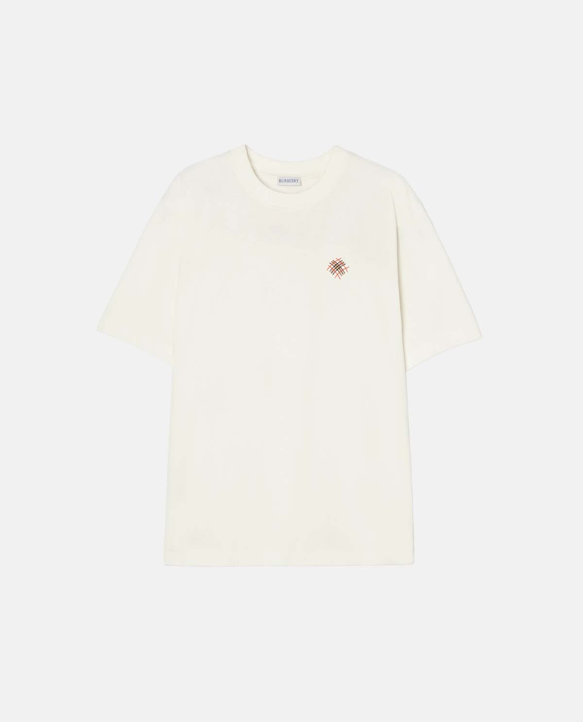 Áo thun cotton tay ngắn phối logo