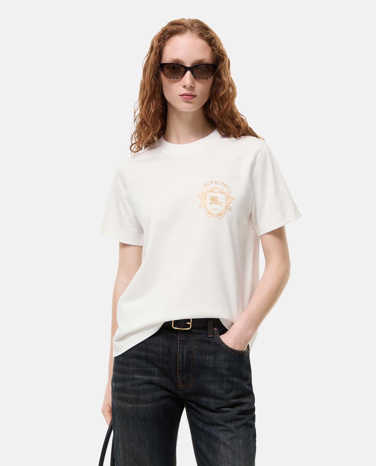 Áo thun cotton tay ngắn Knight Crest