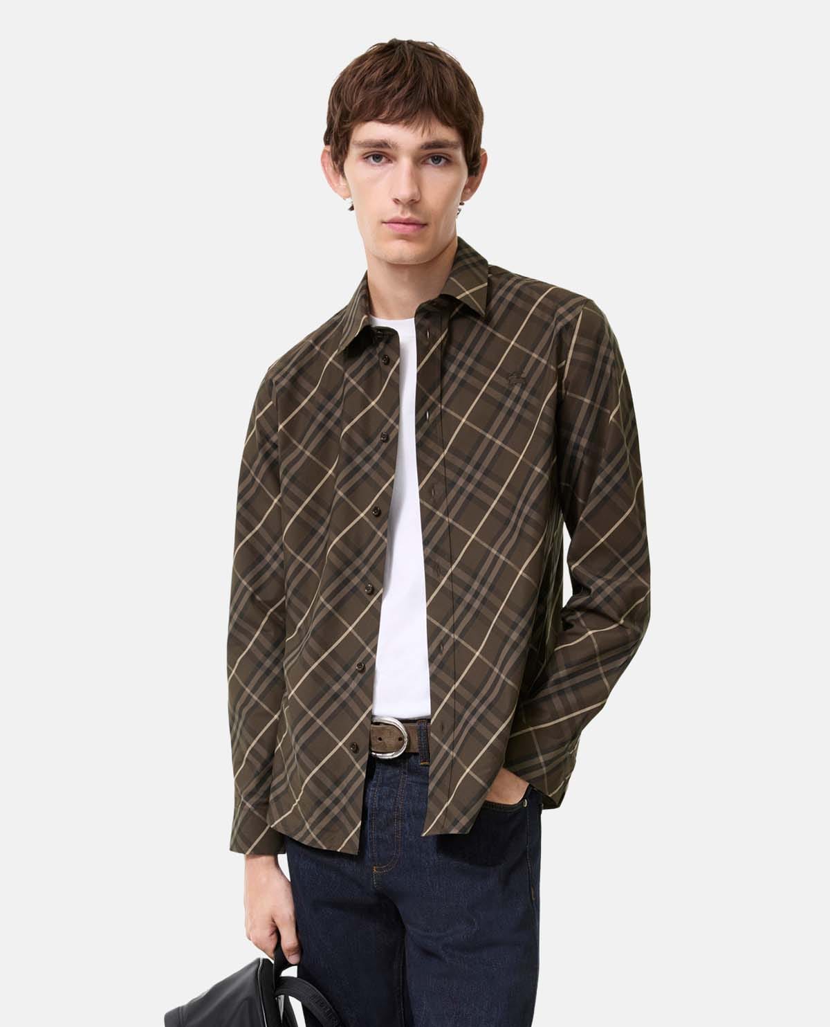 Áo sơ mi cotton tay dài họa tiết House Check