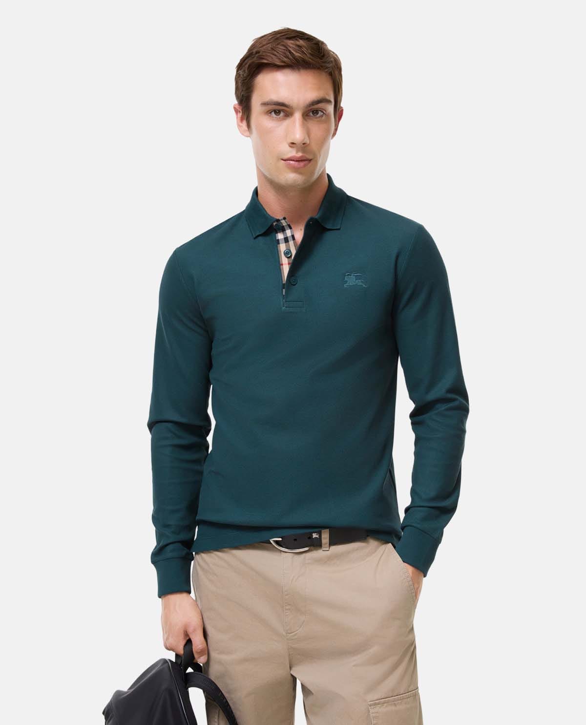 Áo polo cotton tay dài
