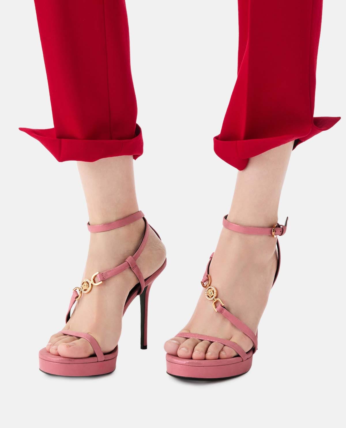 Giày sandal cao gót da Medusa '95 115