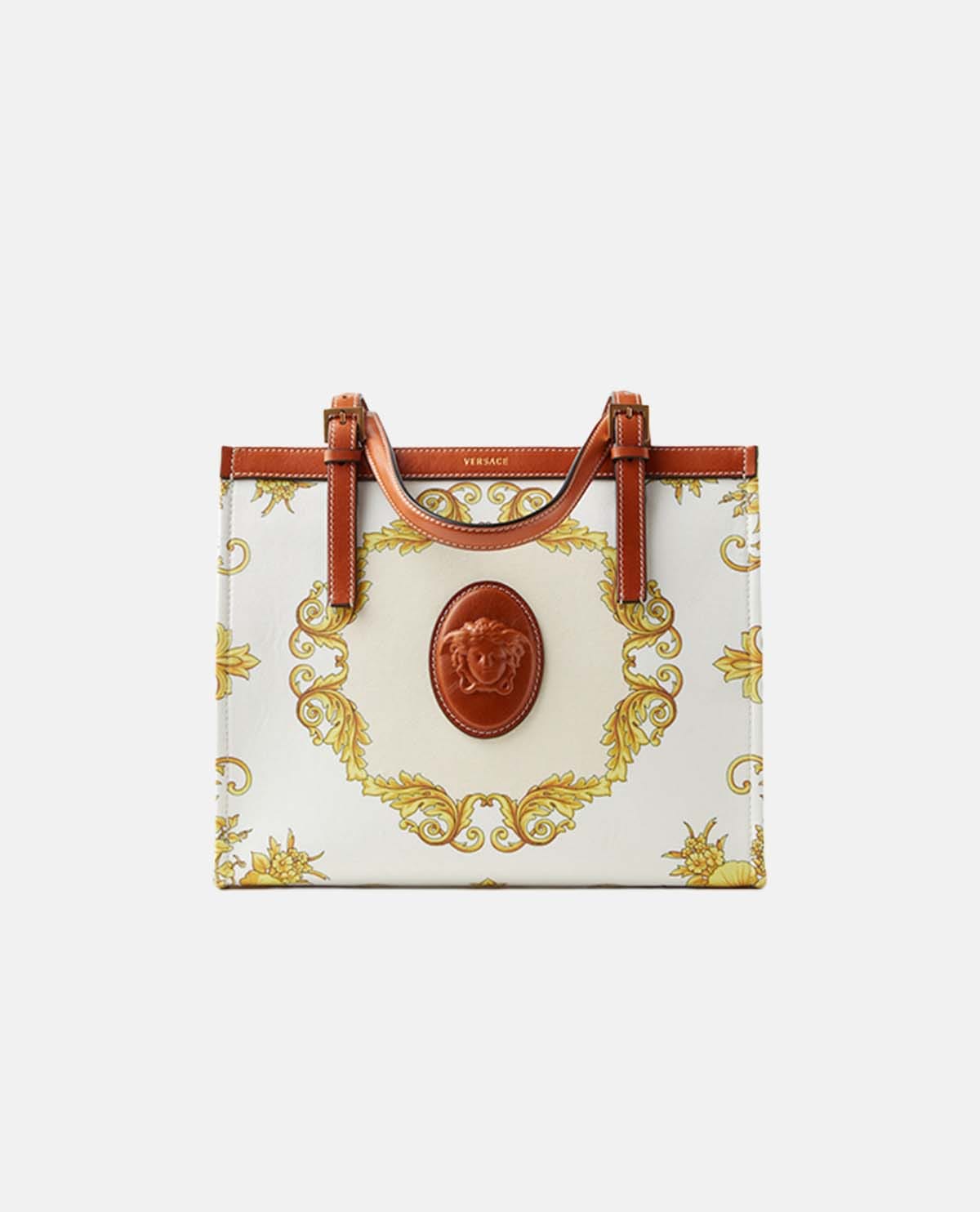 Túi tote canvas Rivière họa tiết New Barocco