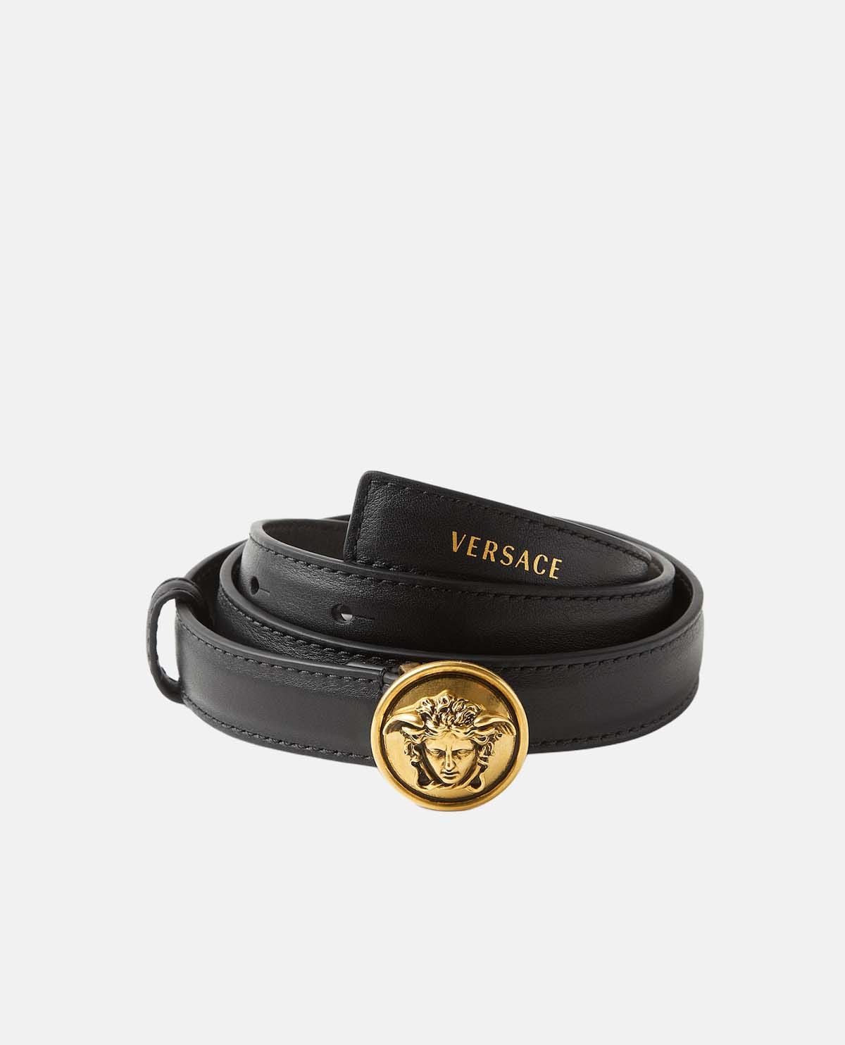 Thắt lưng da mặt khóa Medusa 2 cm