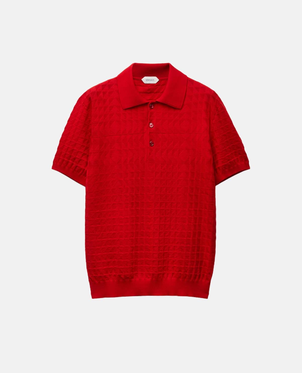 Áo polo dệt kim tay ngắn