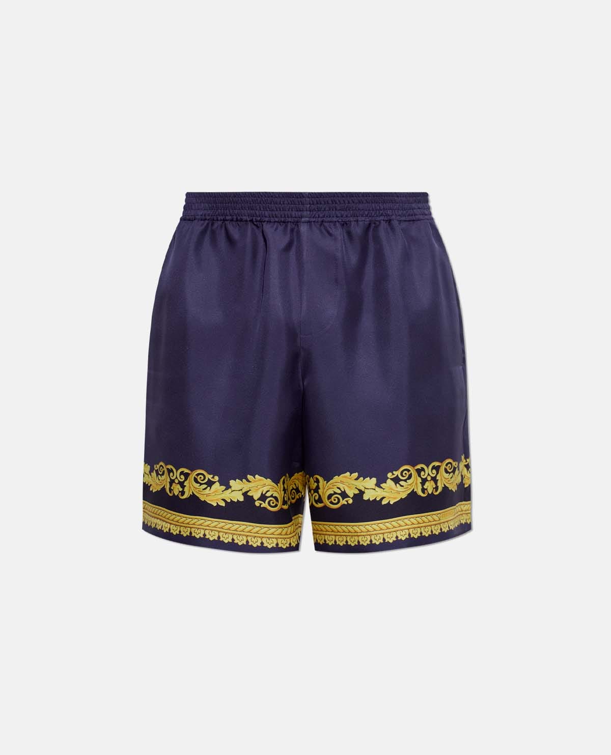 Quần short lụa họa tiết New Barocco