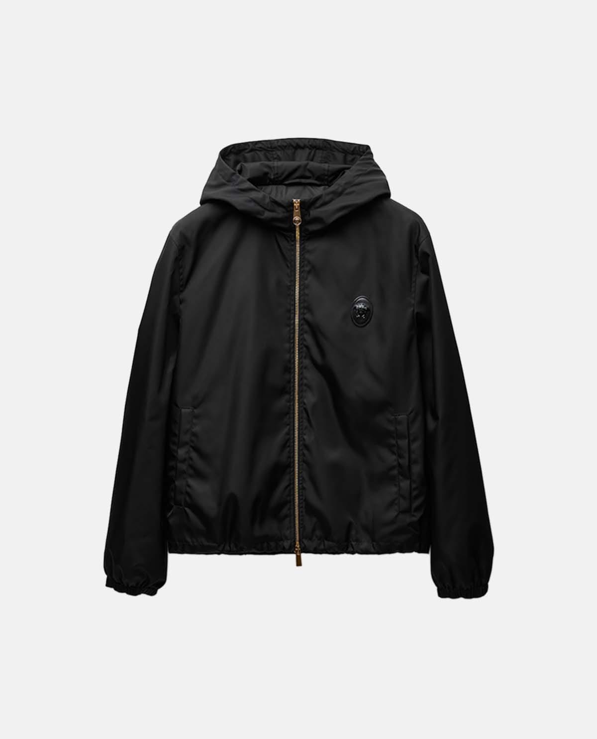 Áo khoác twill phối nón trùm
